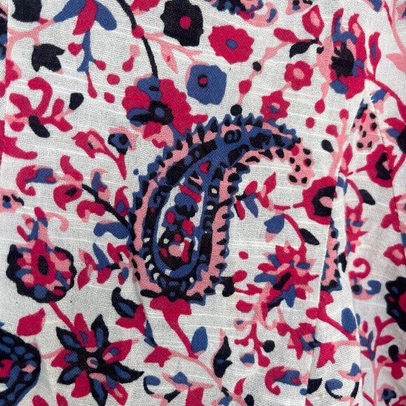 Zara Womens 100% Cotton Floral Paisley Pull On Skirt Size XS Boho Beachy Western - Picture 4 of 6